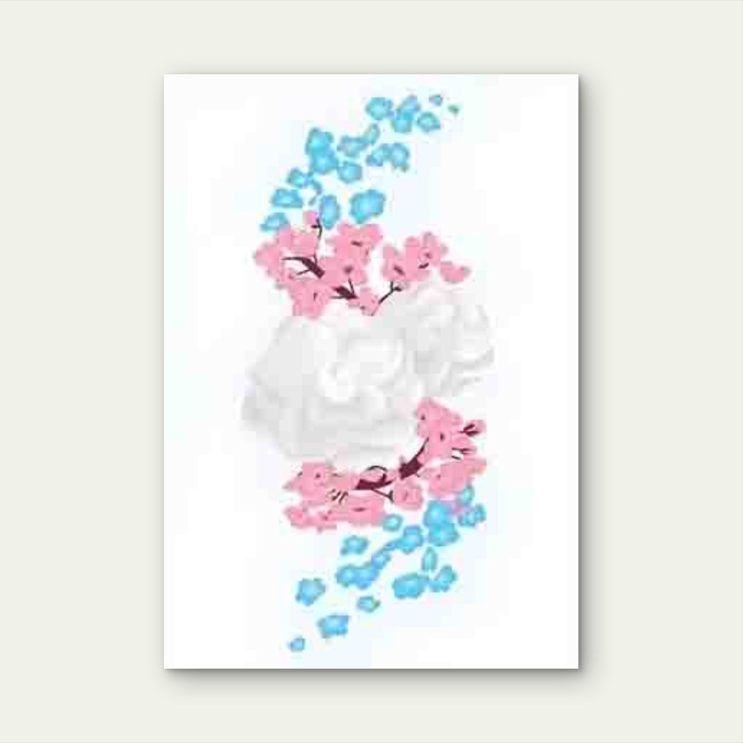Oceans Embrace and White in a Sea Wave 60x90cm Metal Print Ready to Hang - Bella Home Decor