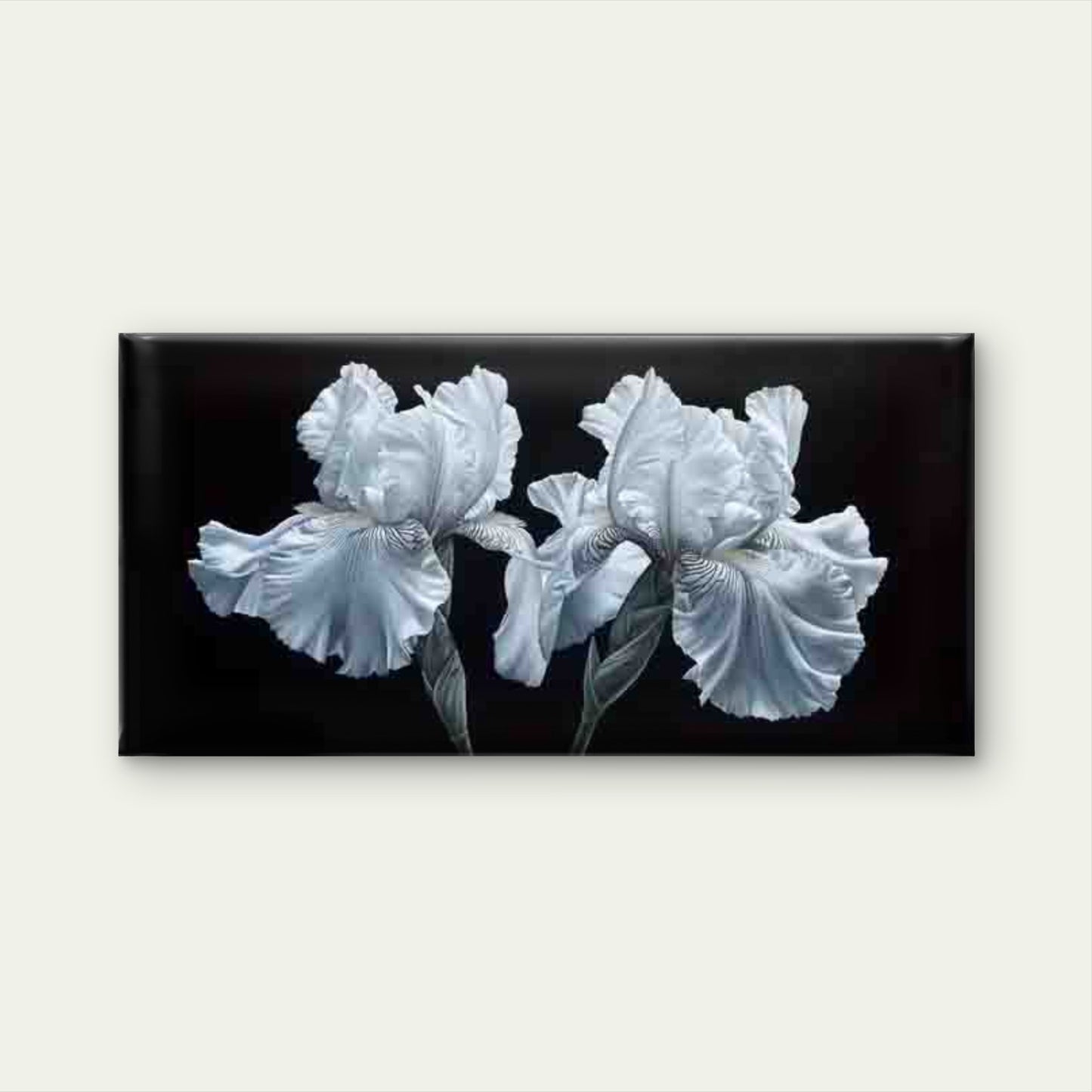 Botanical with Delicate Petals Wall Art Canvas Office Home Room Framed 120x60cm