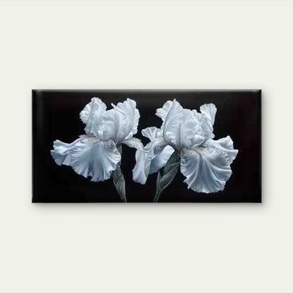 Botanical with Delicate Petals Wall Art Canvas Office Home Room Framed 120x60cm