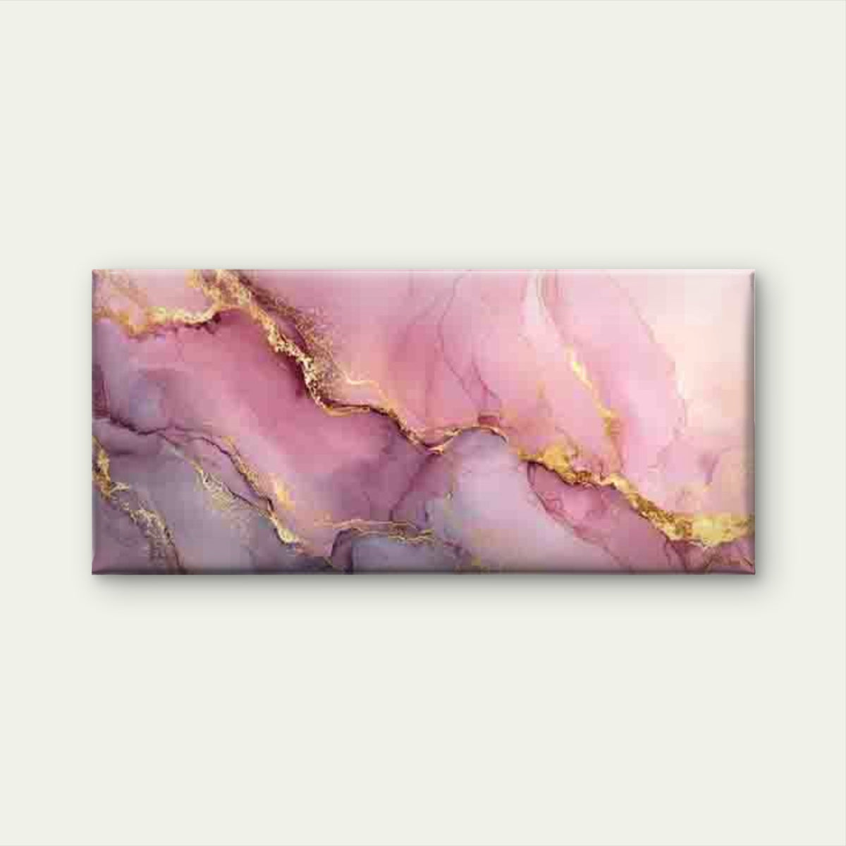 Pink Purple Watercolor Abstract Wall Art Canvas Office Home Room Framed 120x60cm