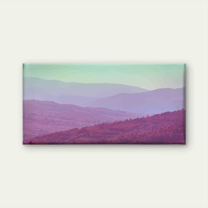 Sunset Over Carpathian Mountain Wall Art Canvas Office Home Room Framed 120x60cm