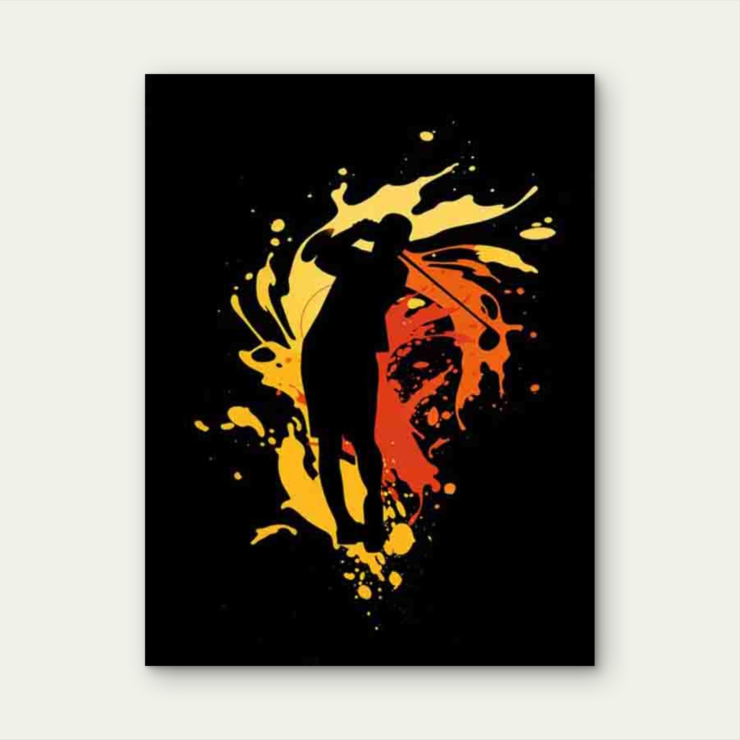 Dynamic Splashes Art Modern Retro 60x90cm Metal Print Ready to Hang - Bella Home Decor