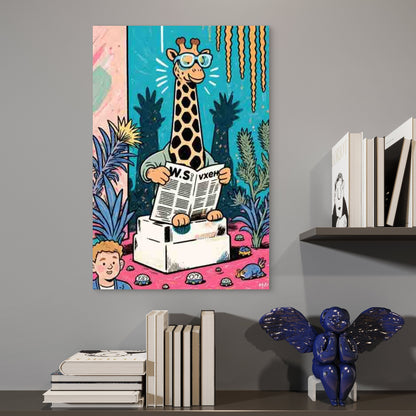 Giraffe - Themed Metal Print Ready to Hang - Bella Home Decor