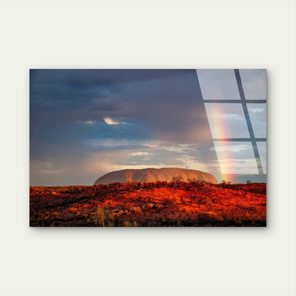 Red Uluru Outback Northern Territory Acrylic Glass Printing Wall Art Australian Made Quality