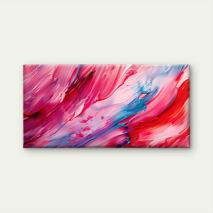Vibrant Abstract Color Strokes Wall Art Canvas Office Home Room Framed 120x60cm