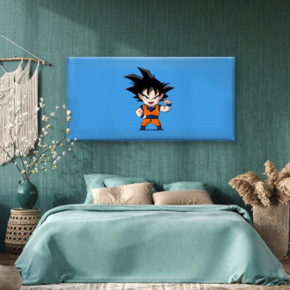 Chibi Anime Warrior Wall Art Canvas Office Home Room Framed 120x60cm