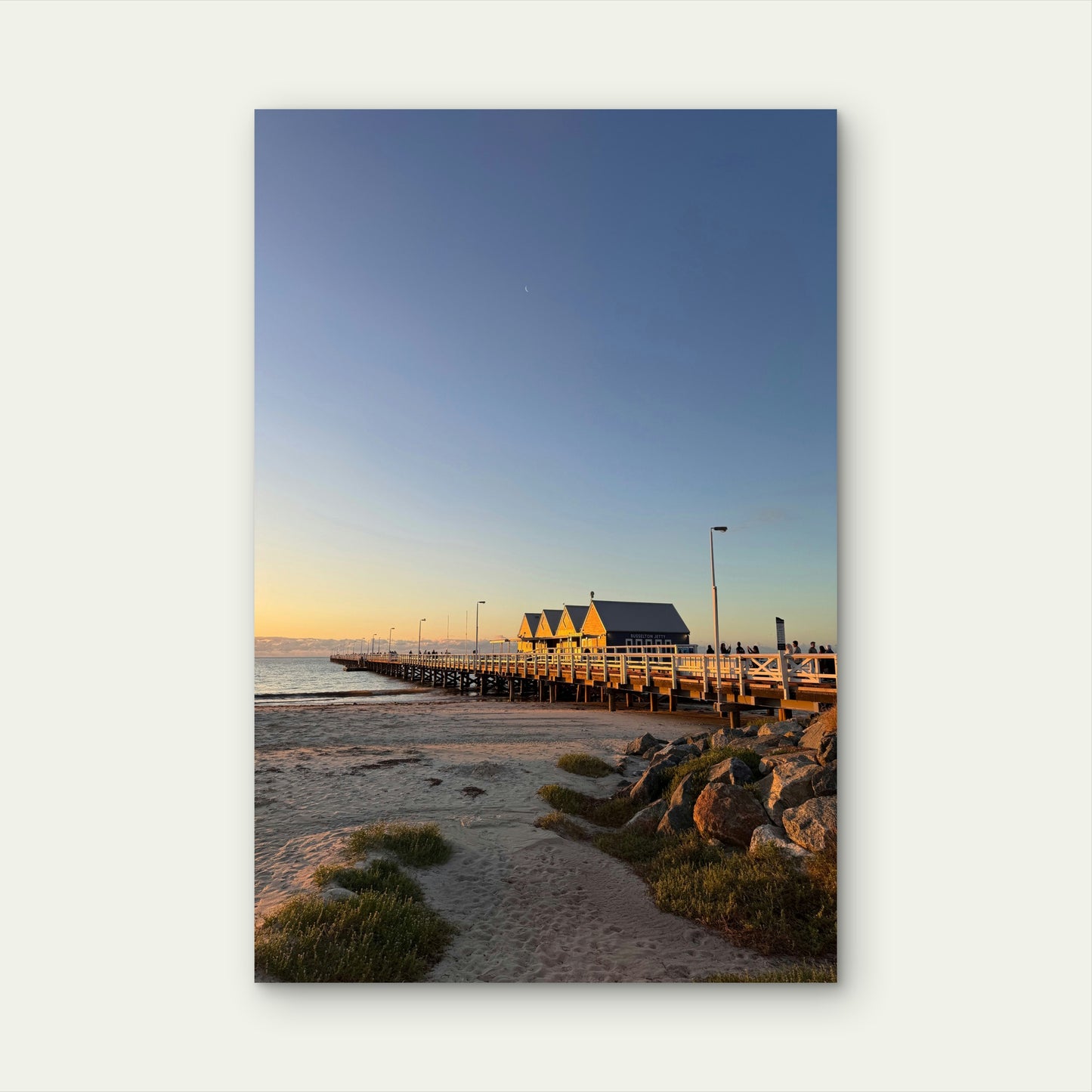 Photograph of the Busselton Jetty at Sunset 60x90cm Metal Print Ready to Hang