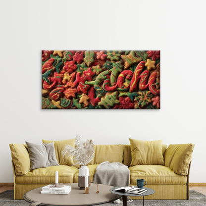 Colorful Icing Designs Wall Art Canvas Office Home Room Framed 120x60cm - Bella Home Decor
