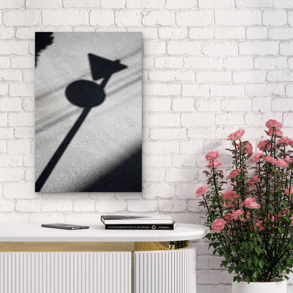 Abstract Daytime Shadows From Outdoors 40x60cm Metal Print Ready to Hang - Bella Home Decor