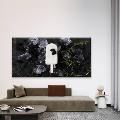 Coconut Blackberry Popsicles Wall Art Canvas Office Home Room Framed 120x60cm