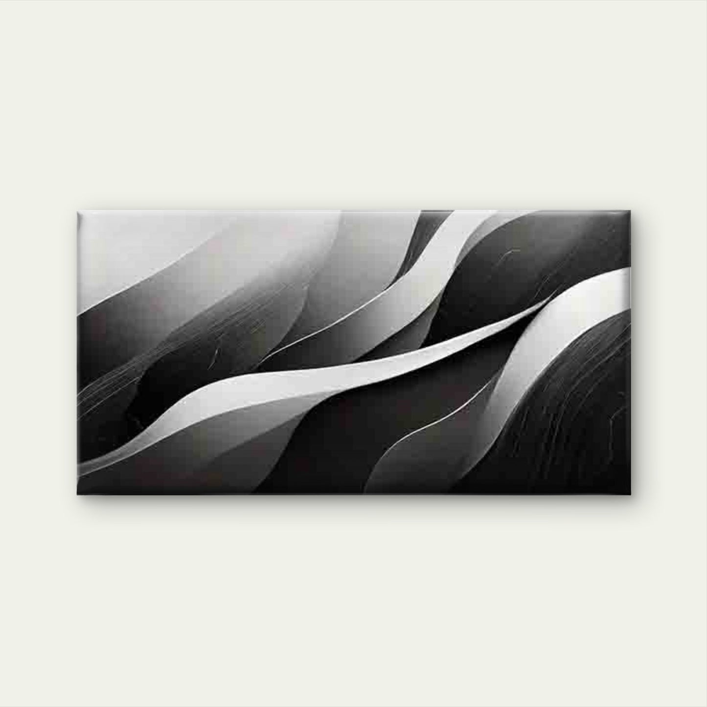 Abstract Black And White Wall Art Canvas Office Home Room Framed 120x60cm