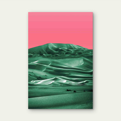 Bright Pop Nature Landscape 60x90cm Metal Print Ready to Hang