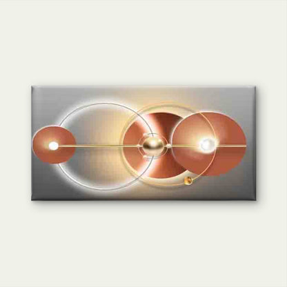 Atomic Structure Illustration Wall Art Canvas Office Home Room Framed 120x60cm - Bella Home Decor