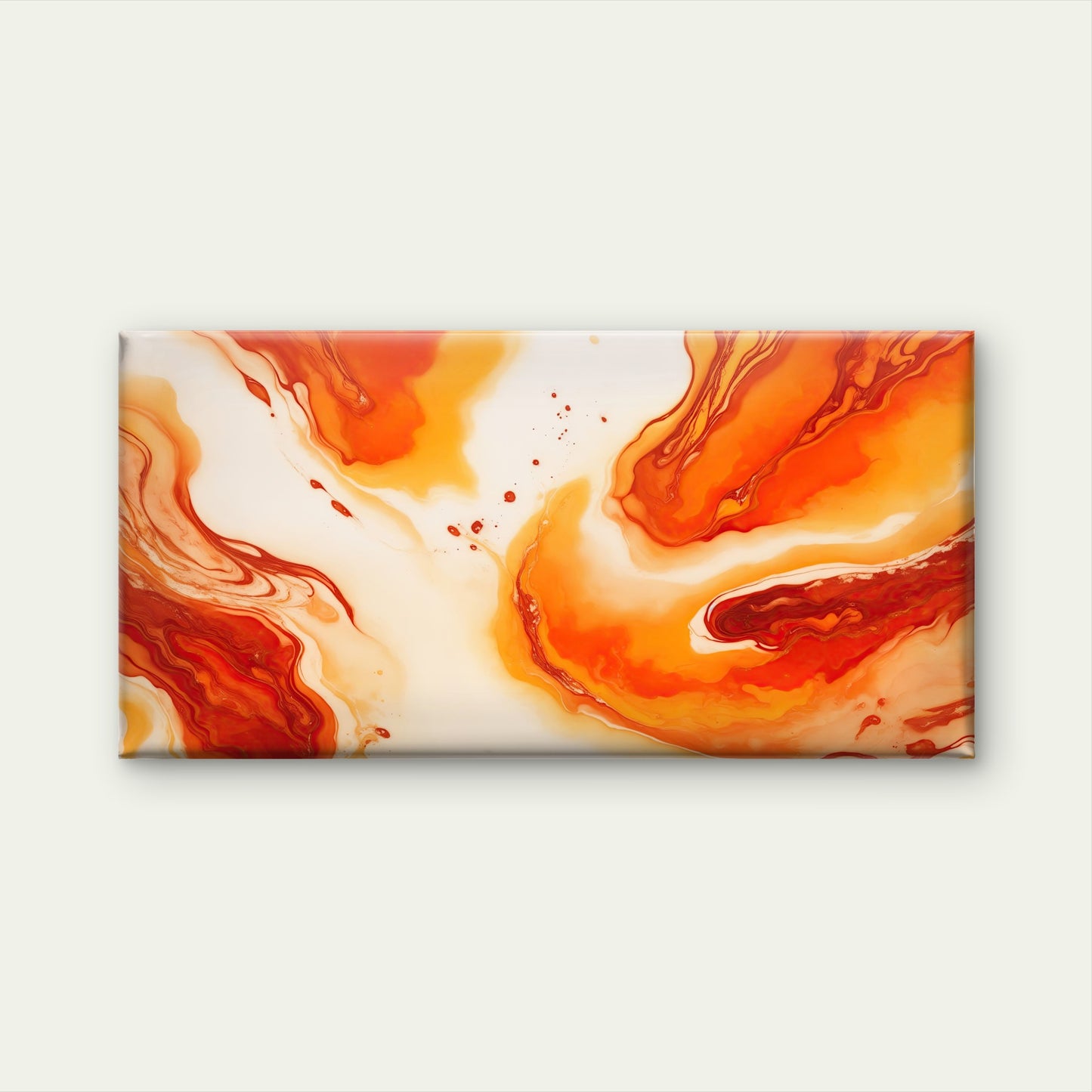 Molten Lava Flowing Wall Art Canvas Office Home Room Framed 120x60cm - Bella Home Decor