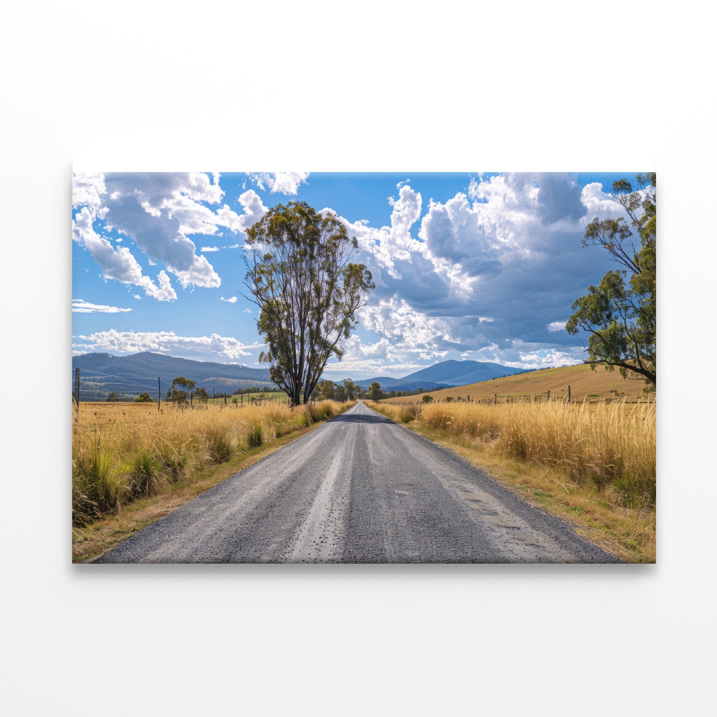 Road with Trees, Sky & Mountains Print 100% Australian Made - Bella Home Decor