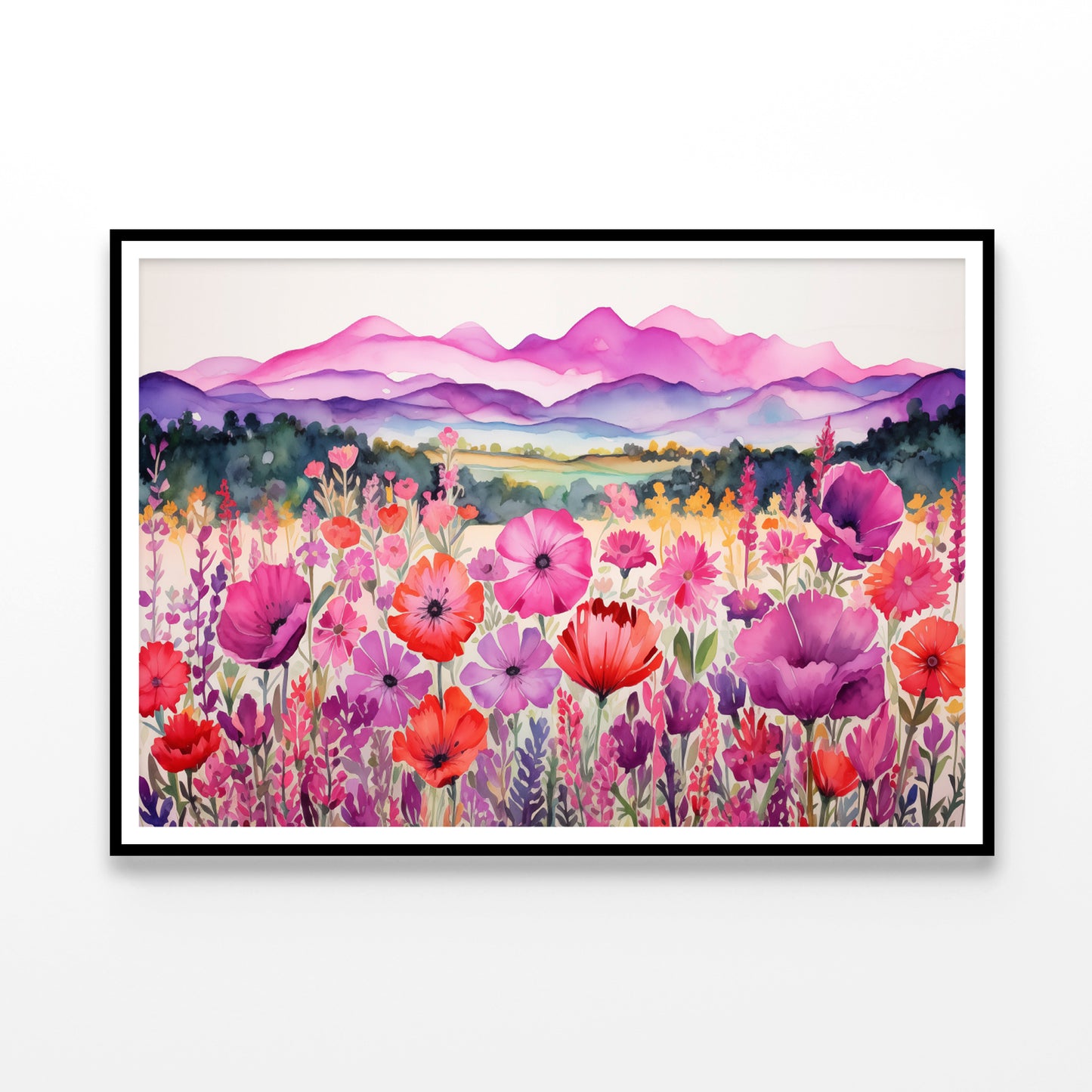 Painting Of a Group of Poppy Flowers Home Decor Premium Quality Poster Print Choose Your Sizes - Bella Home Decor