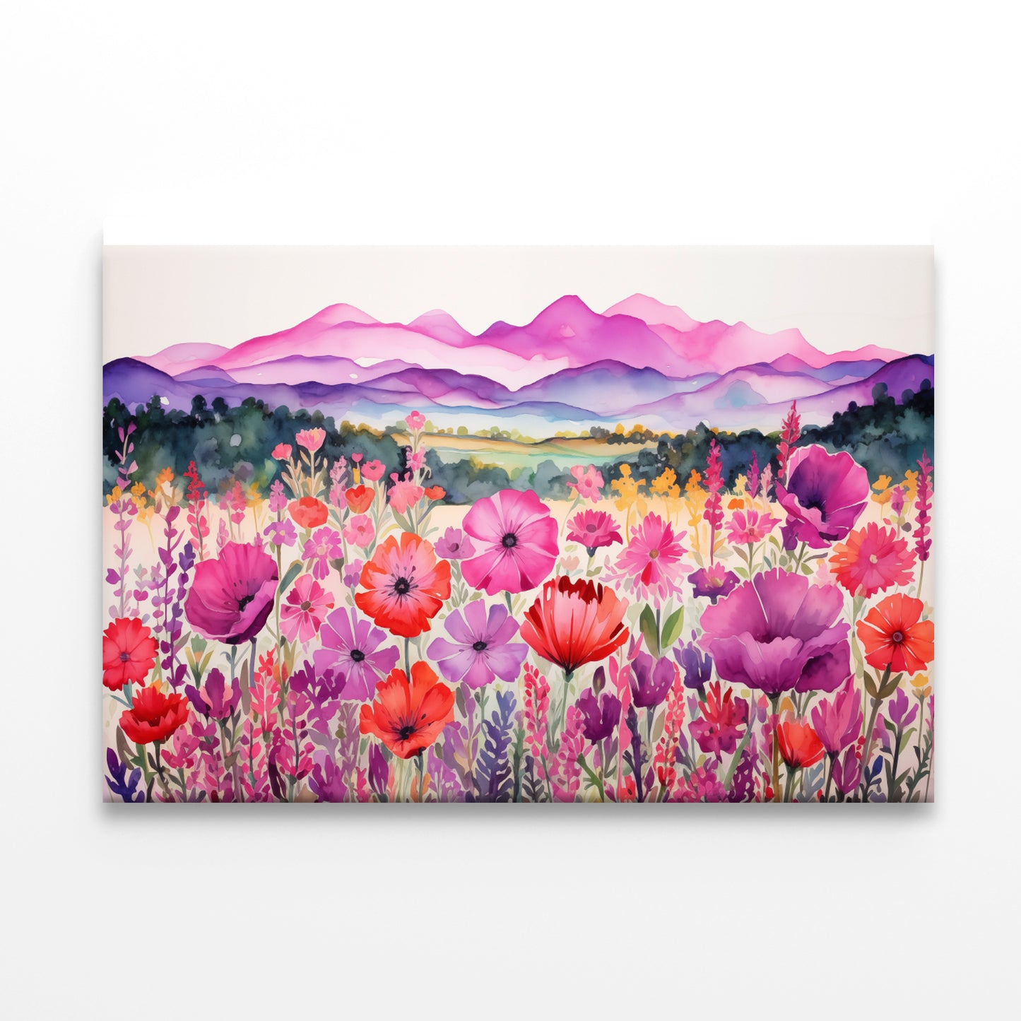 Painting Of a Group of Poppy Flowers Print 100% Australian Made - Bella Home Decor