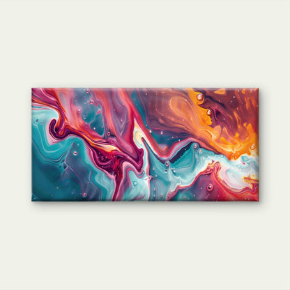 Abstract Painting Multicolor Wall Art Canvas Office Home Room Framed 120x60cm