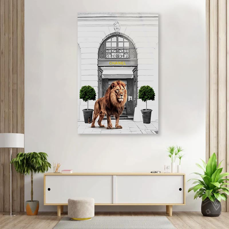 Lion Fashion Store 3D Design Acrylic Glass Print Tempered Glass Wall Art 100% Made in Australia Ready to Hang