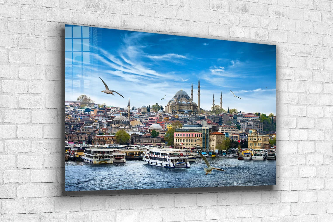 Istanbul City Sea View UV Direct Aluminum Print Australian Made Quality