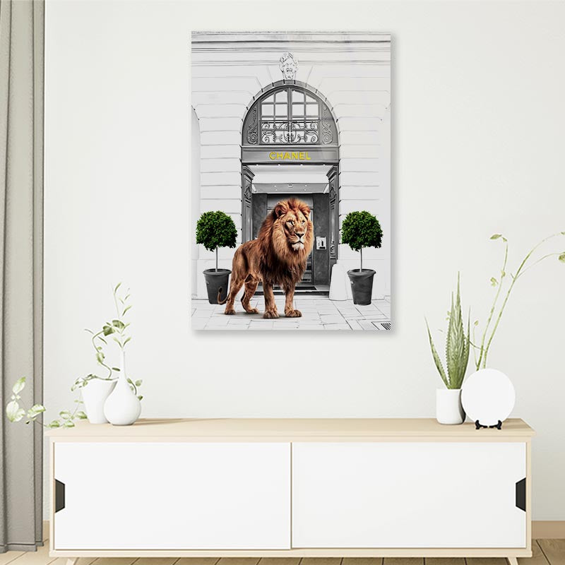 Lion Fashion Store 3D Design Acrylic Glass Print Tempered Glass Wall Art 100% Made in Australia Ready to Hang