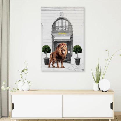 Lion Fashion Store 3D Design Acrylic Glass Print Tempered Glass Wall Art 100% Made in Australia Ready to Hang