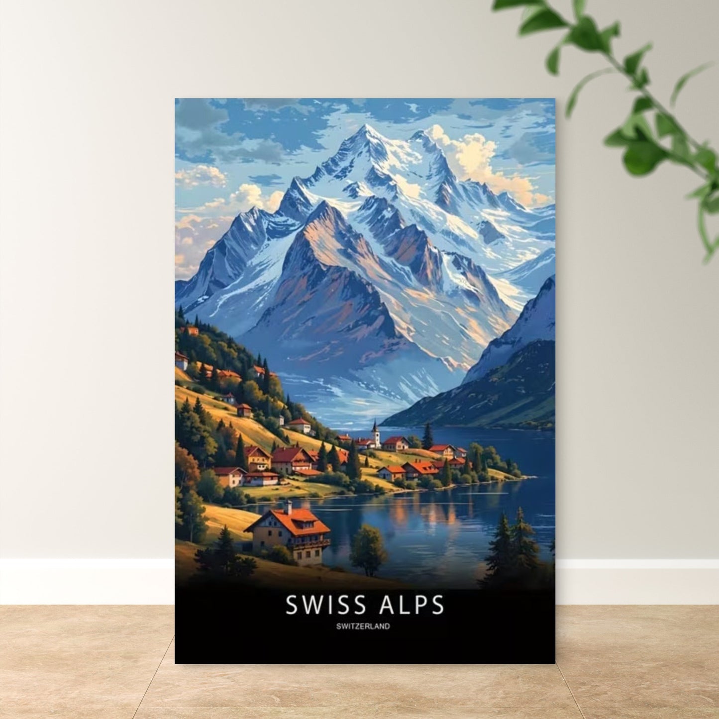 Switzerland Decoration Art Pictures Travel Poster Print Wall Art
