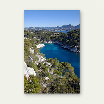 Long Calanque 40x60cm Metal Print Ready to Hang