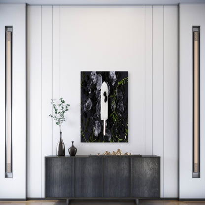 Refreshing Greek Yogurt Blackberry Popsicles Metal Print Ready to Hang
