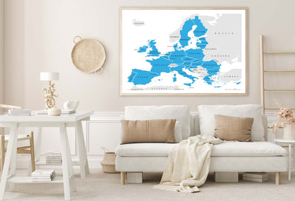 European Union Countries Home Decor Premium Quality Poster Print Choose Your Sizes