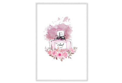 Luxury Rose Perfume Wall Art Limited Edition High Quality Print Canvas Box Framed White