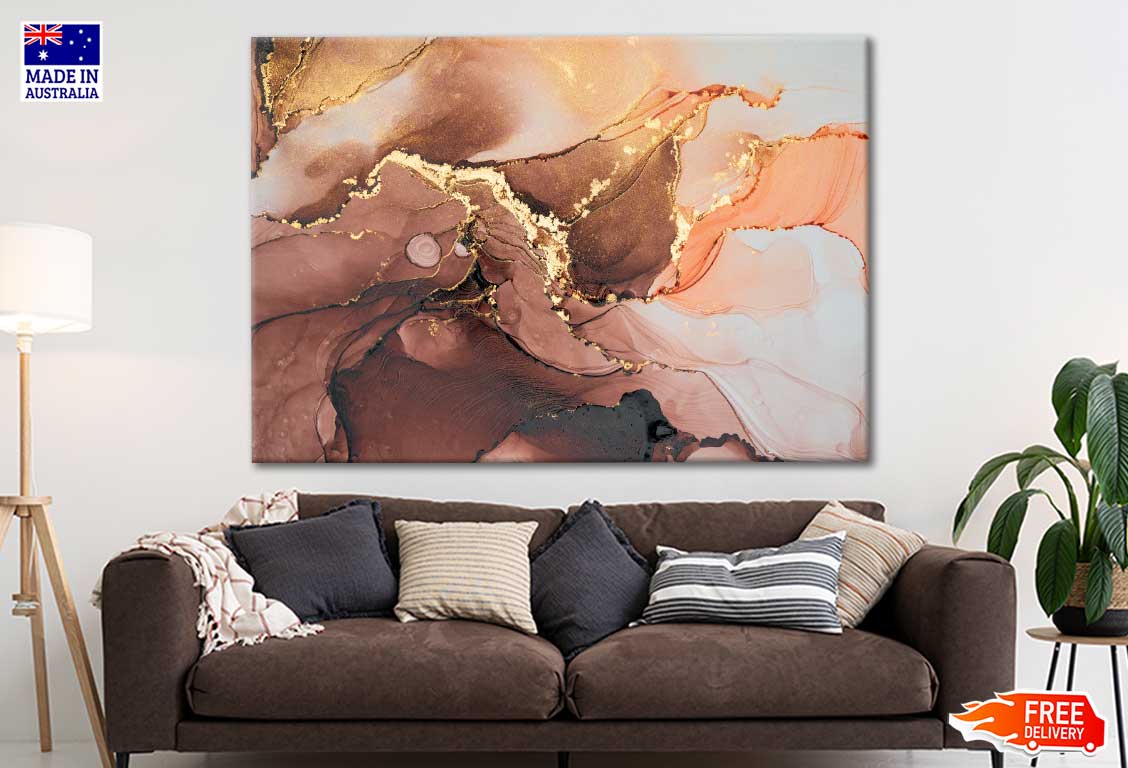 Abstract Luxury Fluid Art Painting Print 100% Australian Made