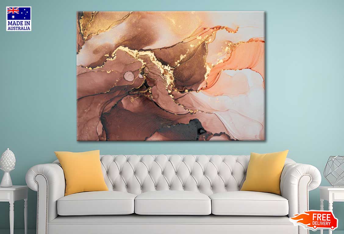 Abstract Luxury Fluid Art Painting Print 100% Australian Made