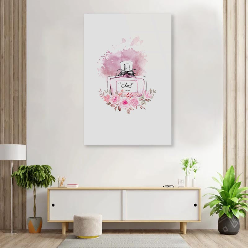 Luxury Rose Perfume 3D Design Acrylic Glass Print Tempered Glass Wall Art 100% Made in Australia Ready to Hang