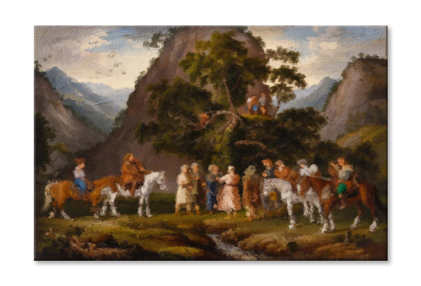 Landscape, Fine Art, Rural Landscape. Cossacks on Horses Wall Art Limited Edition High Quality Print