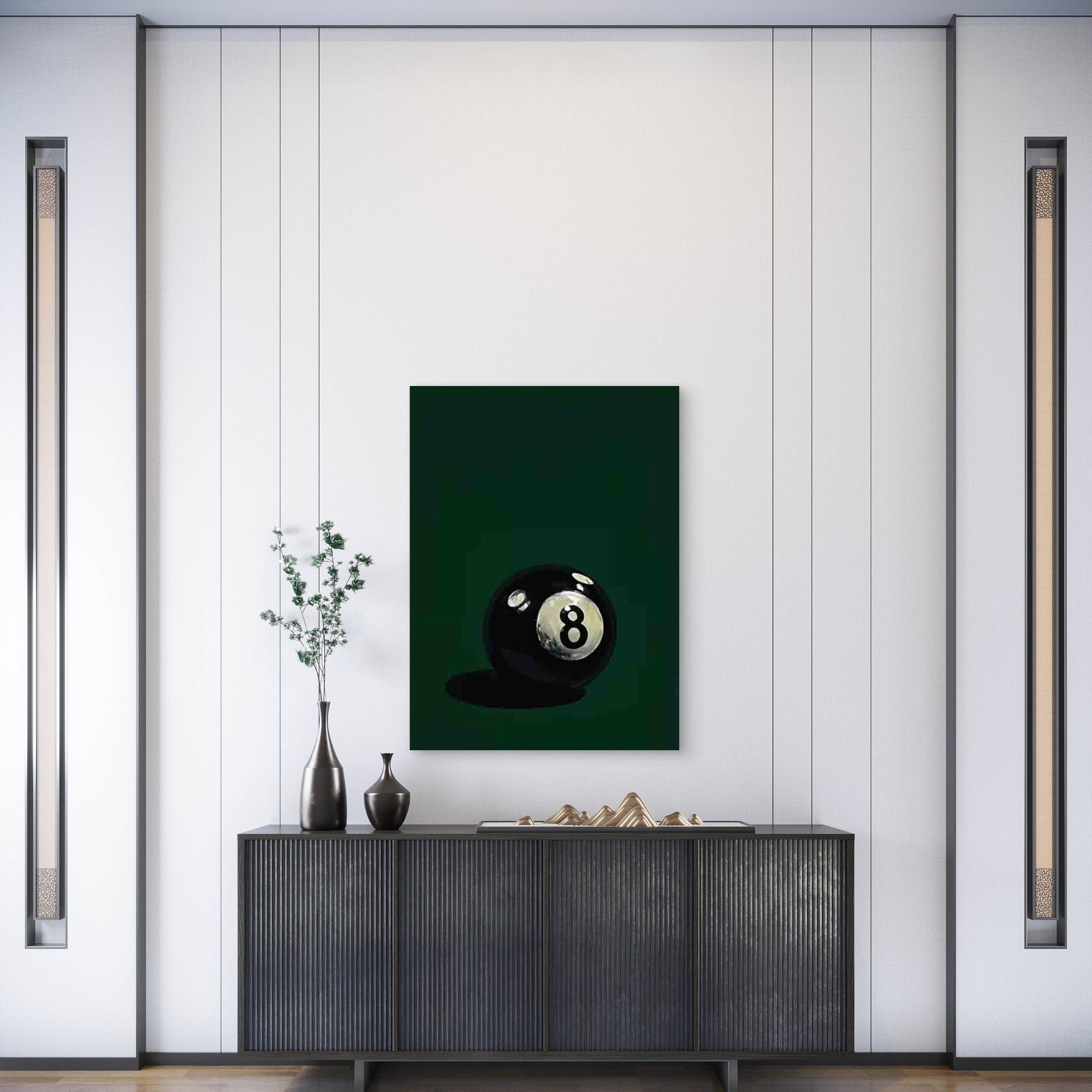 Billiards Art Metal Print Ready to Hang - Bella Home Decor