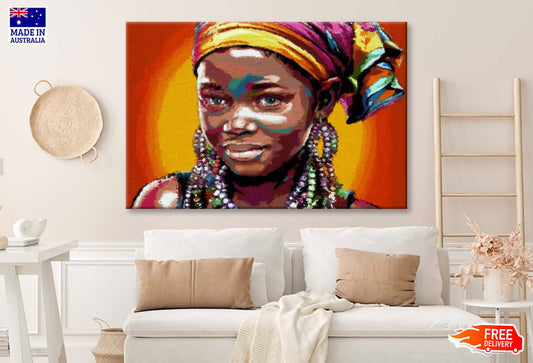 African American Beautiful Girl Wall Art Limited Edition High Quality Print