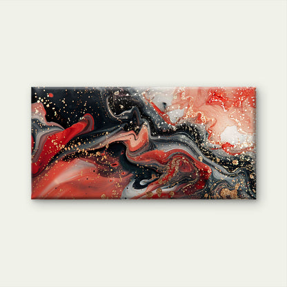 Elegant Abstract Marble Pattern Wall Art Canvas Office Home Room Framed 120x60cm