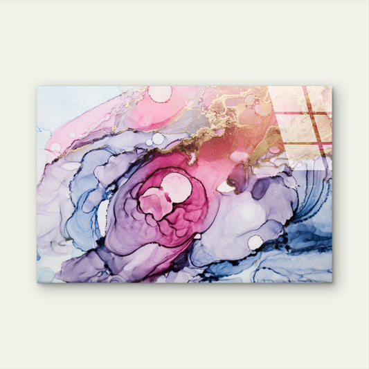 Abstract Glam Gold Tempered Glass Printing Wall Art Australian Made Quality