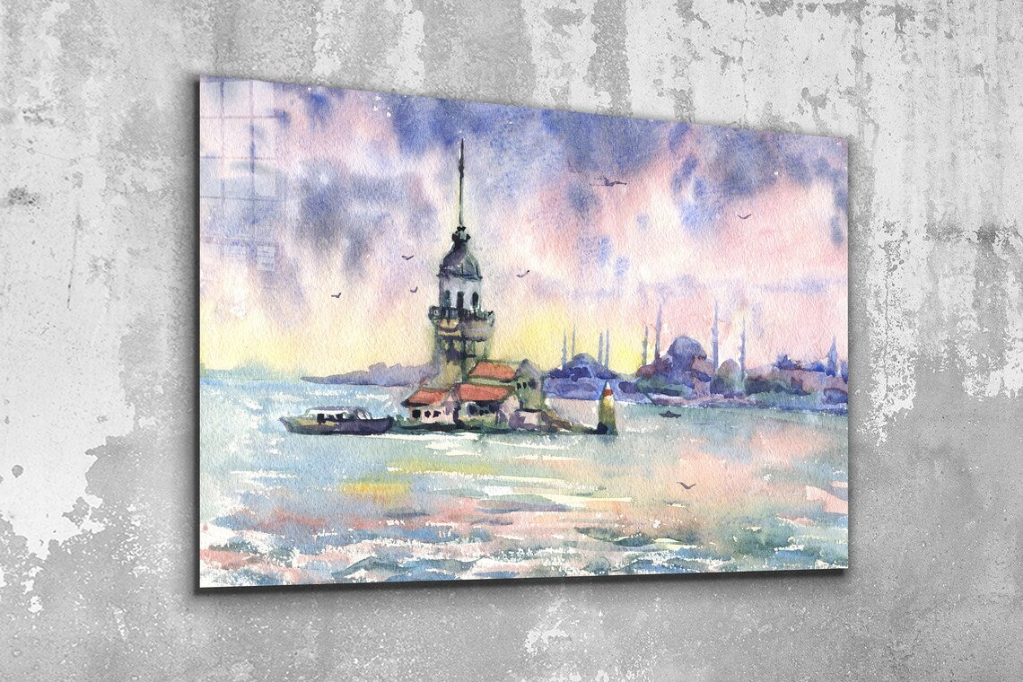 Maiden Tower Painting UV Direct Aluminum Print Australian Made Quality