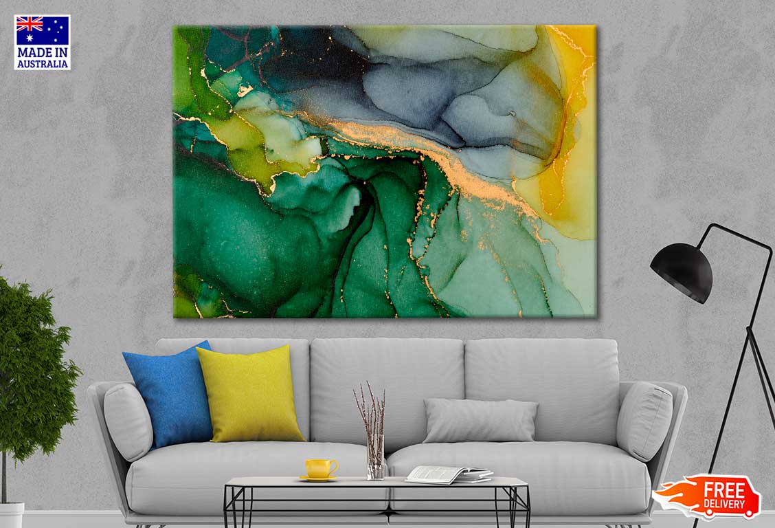 Abstract Fluid Art Painting Print 100% Australian Made