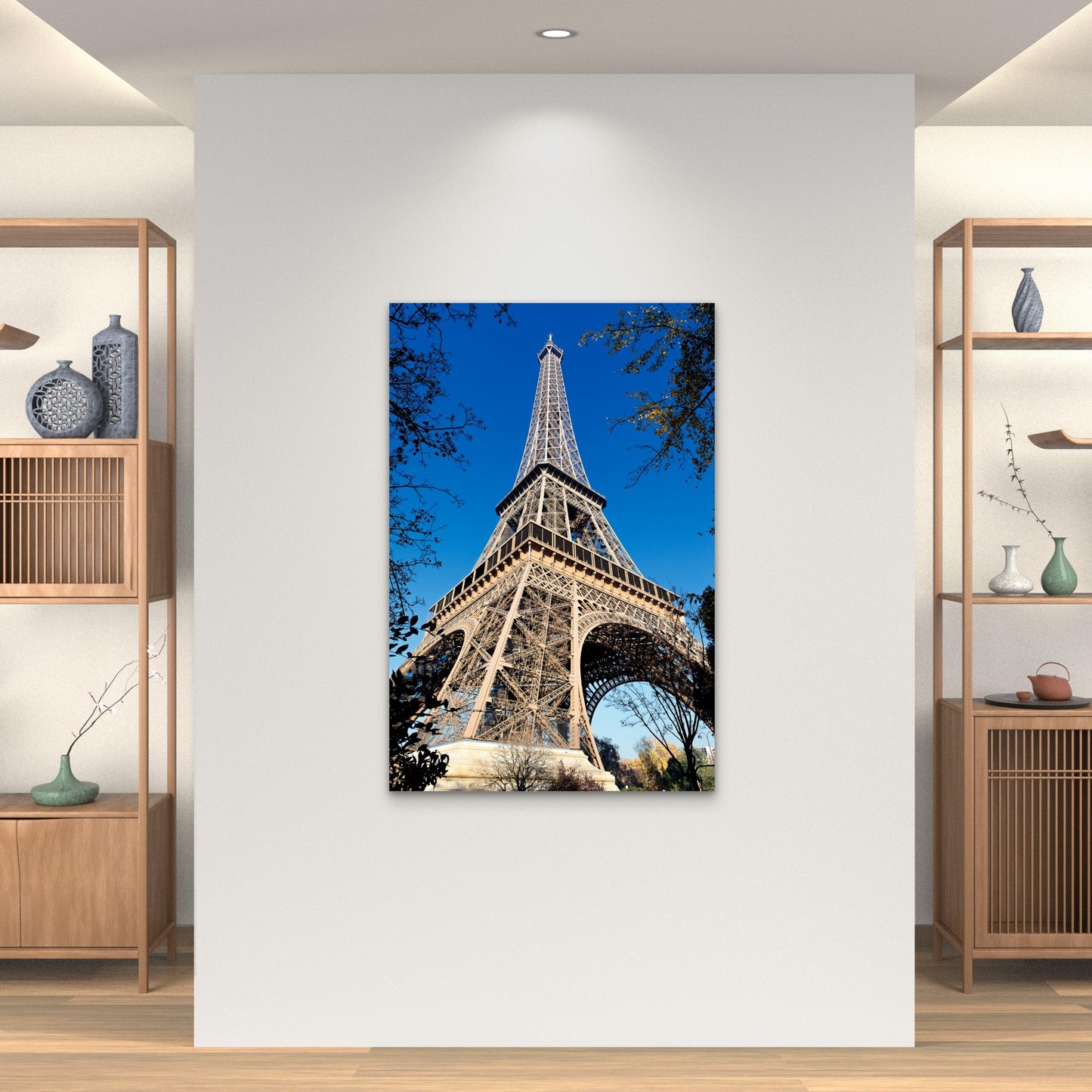 Eiffel Tower Paris Autumn 40x60cm Metal Print Ready to Hang
