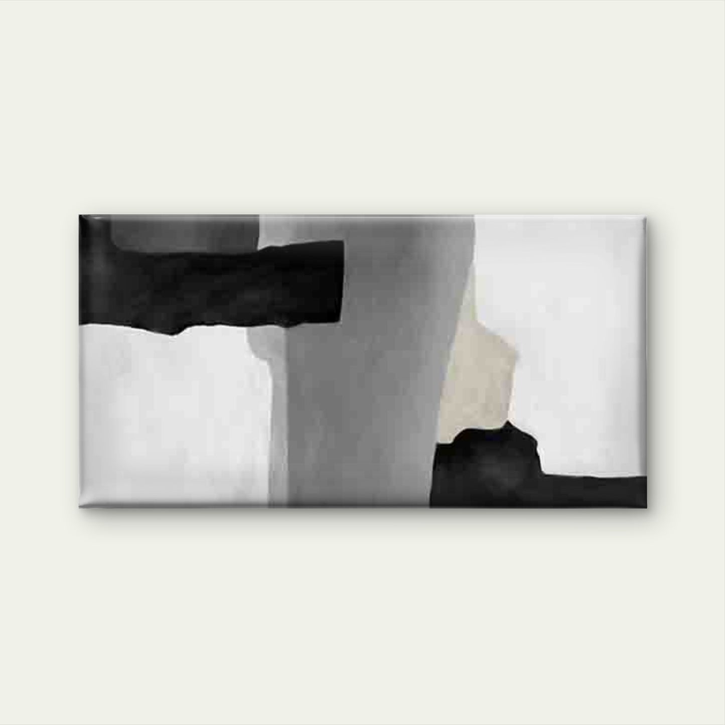 Black and Gray Abstract Wall Art Canvas Office Home Room Framed 120x60cm - Bella Home Decor