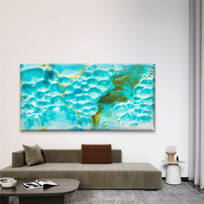 A Close-Up Shot of Bubbles Wall Art Canvas Office Home Room Framed 120x60cm