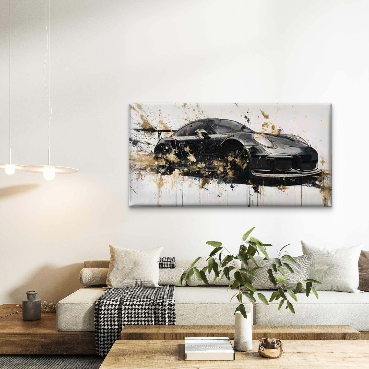 Passion The Art of Automotive Wall Art Canvas Office Home Room Framed 120x60cm - Bella Home Decor