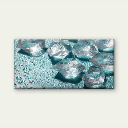 Glistening Ice Cubes Wall Art Canvas Office Home Room Framed 120x60cm