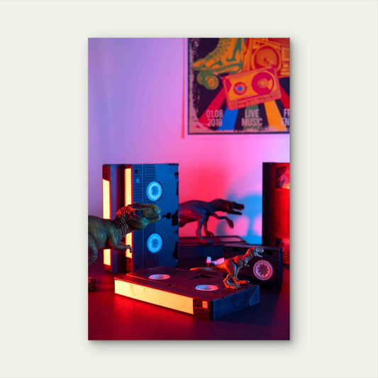 Retro VHS Packaging Indoors 40x60cm Metal Print Ready to Hang