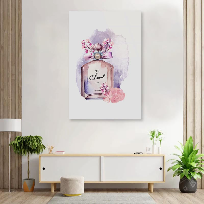 Purple Pink Perfume 3D Design Acrylic Glass Print Tempered Glass Wall Art 100% Made in Australia Ready to Hang