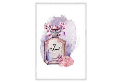 Purple Pink Perfume Wall Art Limited Edition High Quality Print Canvas Box Framed White