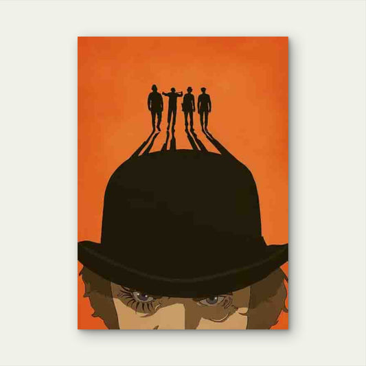 Silhouette Art Minimalist 60x90cm Metal Print Ready to Hang